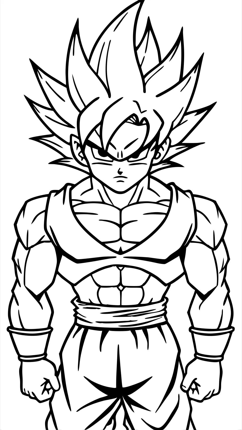 Páginas para colorear de Blue Goku